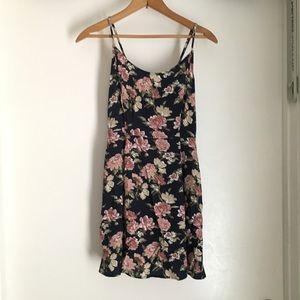Floral print lace up forever 21 dress